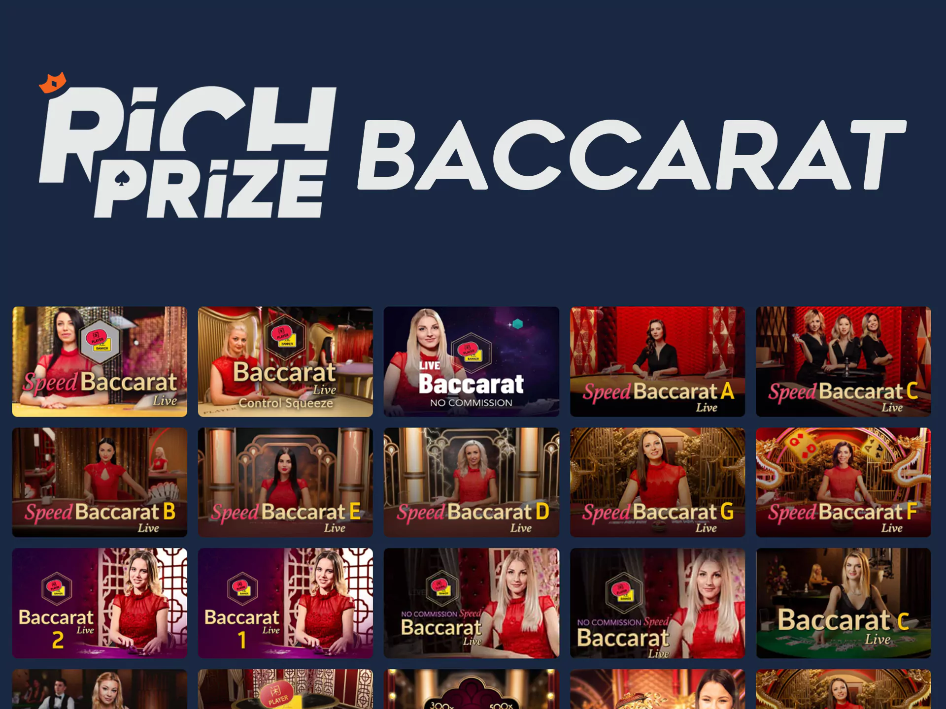 Check for baccarat tables and start playing.