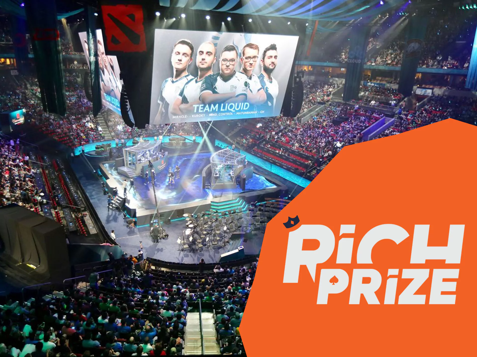 Bet on best International games of Dota 2 at Richprize.