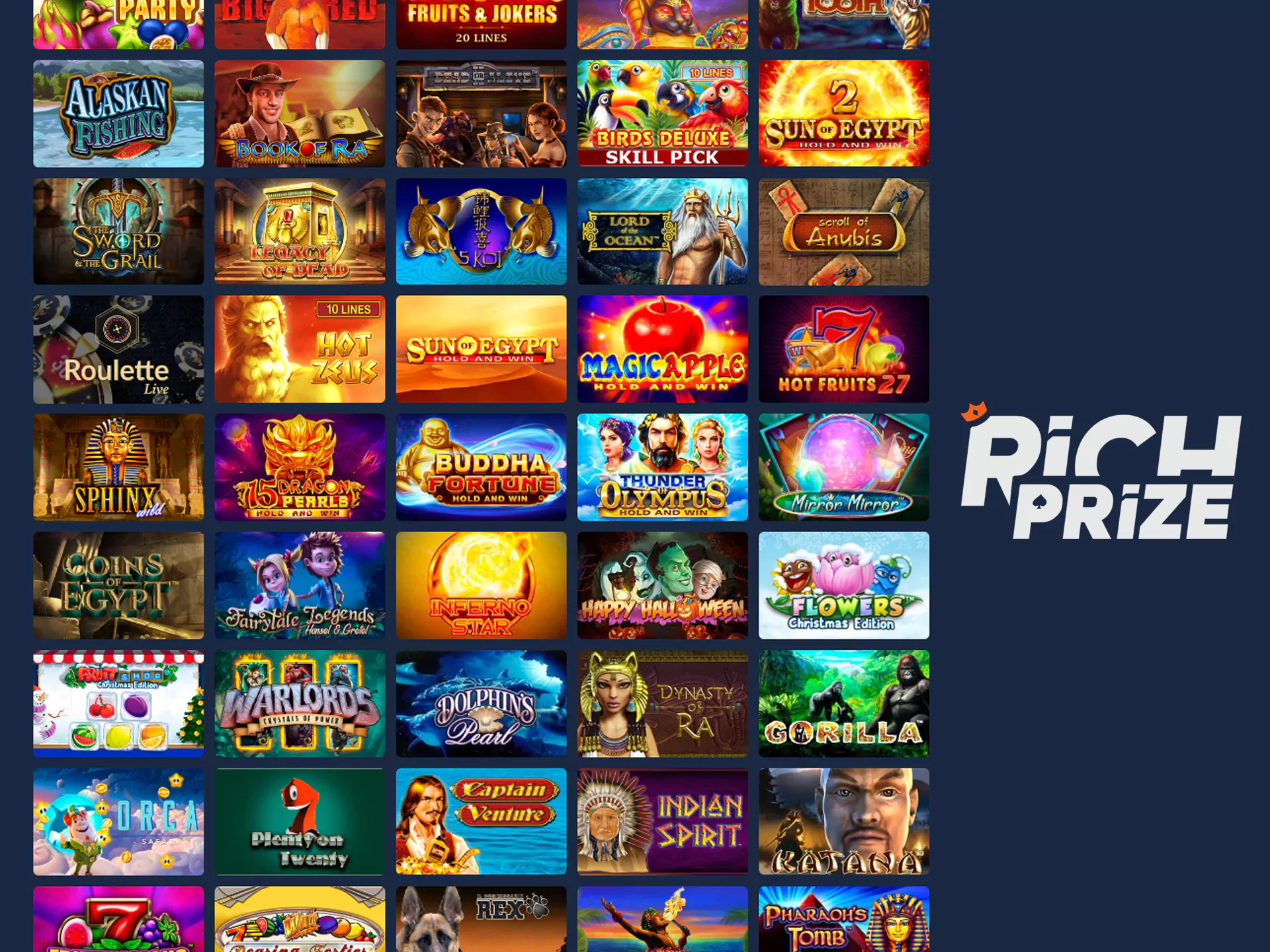 Play Richprize casino games.