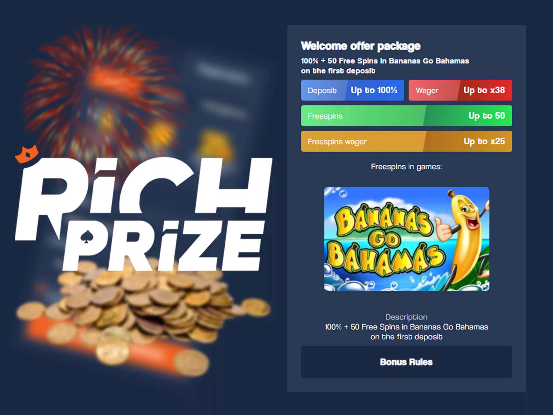 Withdraw money without difficulties at Richprize.